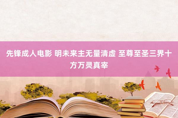 先锋成人电影 明未来主无量清虚 至尊至圣三界十方万灵真宰